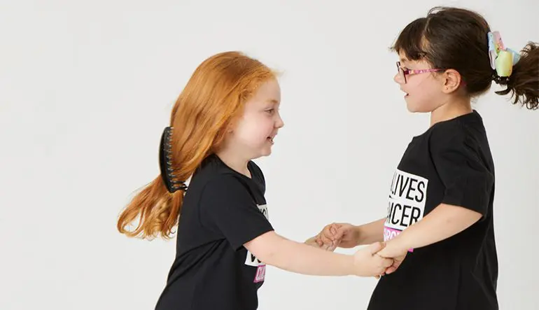 A child supported by CLIC Sargent - and her sister