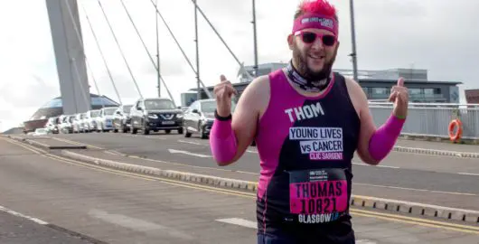 Thom runs the Great Scottish Run for CLIC Sargent