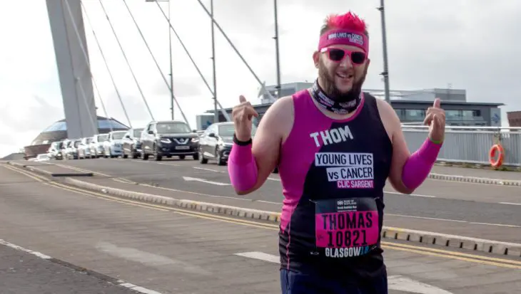 Thom runs the Great Scottish Run for CLIC Sargent