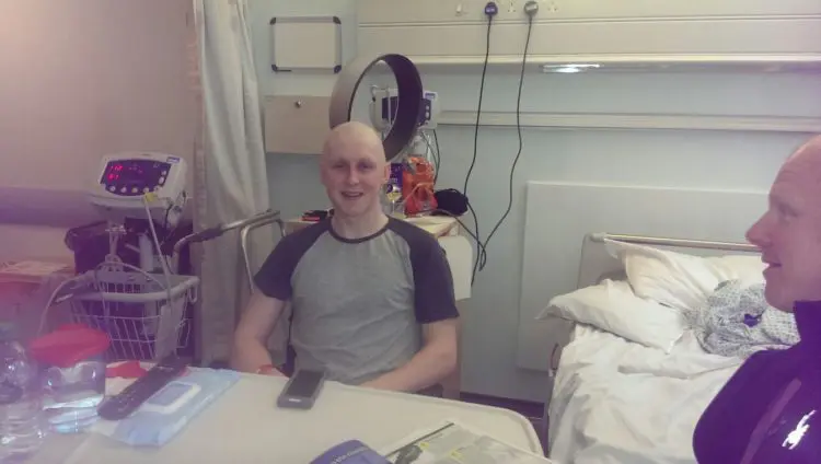 Chris, whilst undergoing treatment