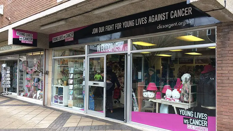 CLIC Sargent's Nailsea charity shop