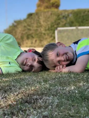 Oliver (left) with his brother Ben