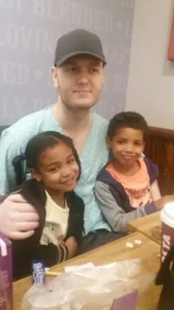 Steven with his siblings