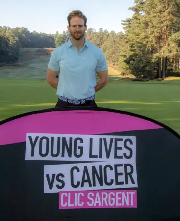 Actor and producer Craig McGinlay joined CLIC Sargent's Sunningdale golf day to raise money and awareness for the charity