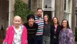 Sharleen Spiteri supporting our Home from Home Appeal with CLIC Sargent staff and service users.