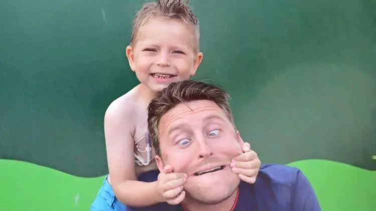 Tim and Michael Pulling Faces