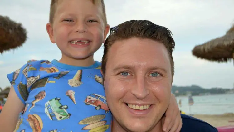 Tim and Michael with big smiles