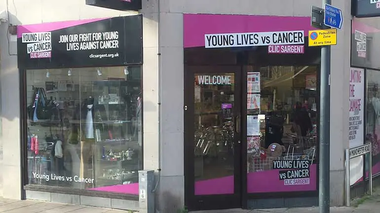 CLIC Sargent's Exmouth charity shop