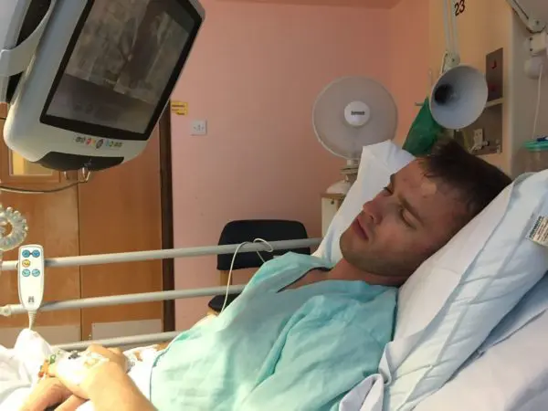 Tom after surgery
