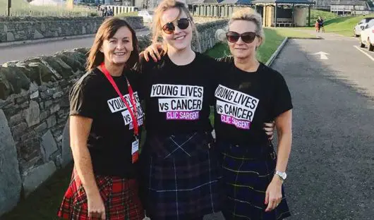 Participants taking part in Kiltwalk