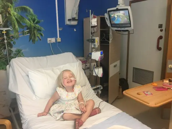 Isabel was initially treated at hospital in Bristol before being able to be treated closer to home in Exeter.