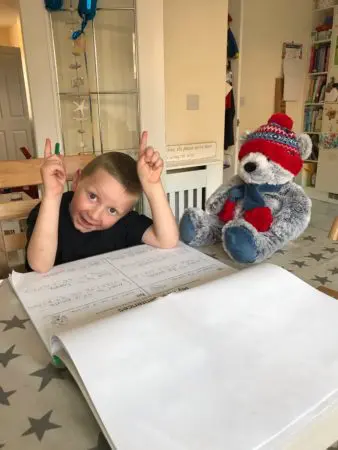 Bilbo with his CLIC Sargent bear Pebbles