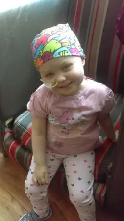 Ruby whilst she was on treatment.