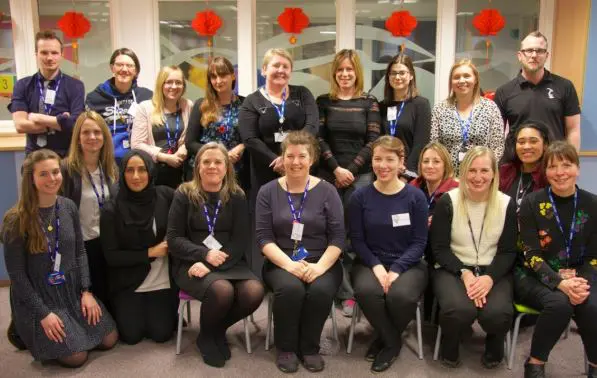 Large group of teachers