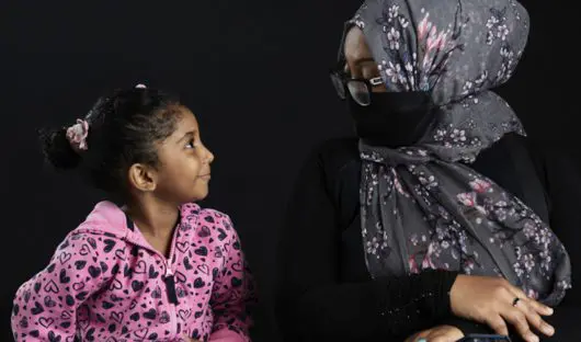 Daughter and mum together