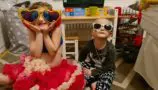 two young children in fancy dress