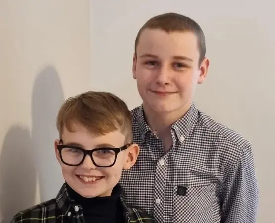 A photo of Freddy and his younger brother Stanley