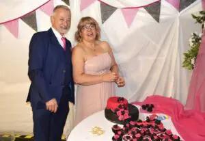 Julie and Rob at their wedding