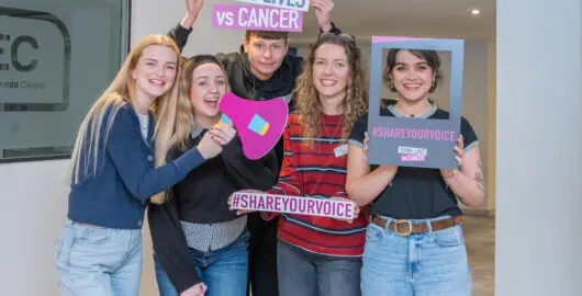 Photo showing members of the Young Lives vs Cancer voice board