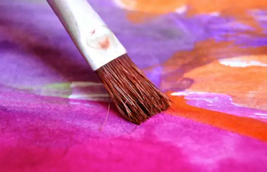 Paint brush making art