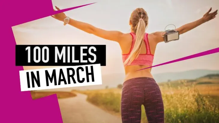 Girl running with fitness watch.