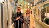 A photograph of 17 year old Jack with his nan Elaine at the Paddington Experience during his One Big Thank You surprise