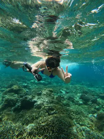 Eleanor skuba diving