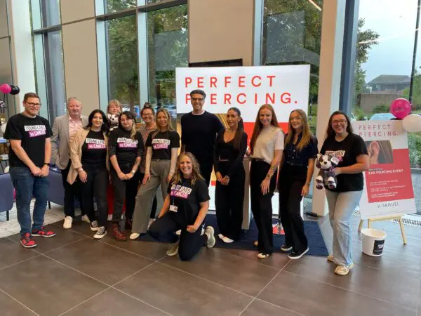 Signet staff fundraising for Young Lives vs Cancer