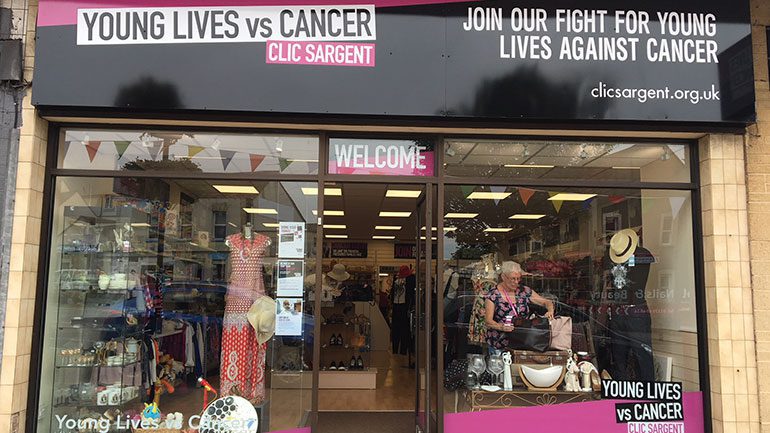 CLIC Sargent's Downend charity shop in Bristol
