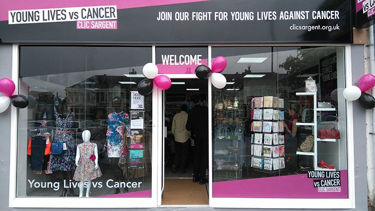 CLIC Sargent's Fishponds charity shop in Bristol