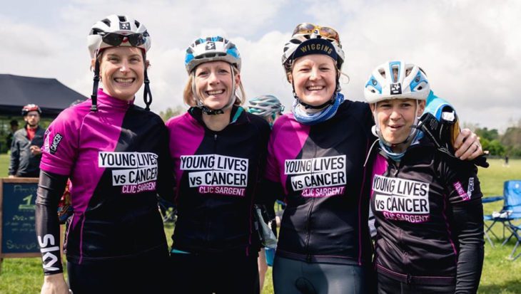 Team CLIC Sargent riders at London to brighton 2018