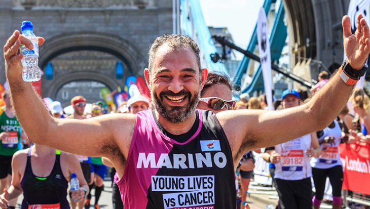 Mario running the London Marathon
