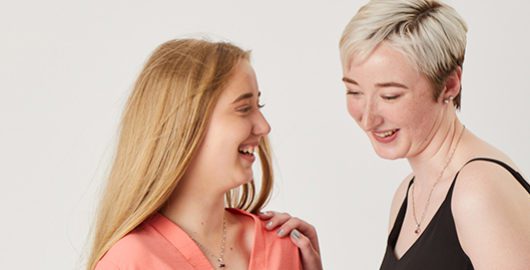 Molly - a young cancer patient supported by CLIC Sargent and her sister
