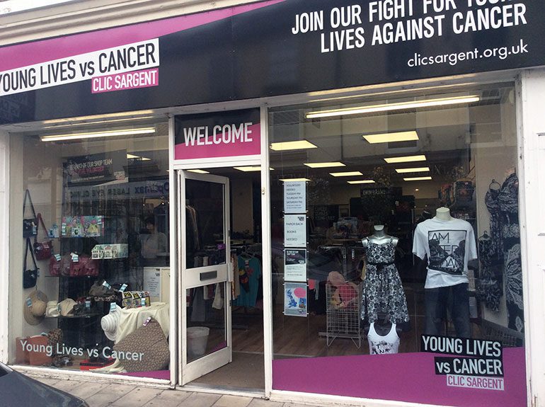 CLIC Sargent's Newton Abbot charity shop