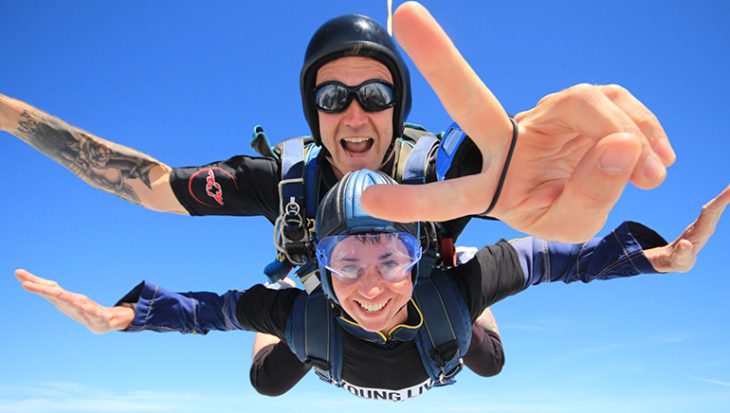 CLIC Sargent Fundraiser skydiving
