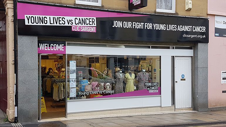 CLIC Sargent's Yeovil charity shop
