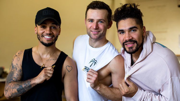 Singer Aston Merrygold, McFly's Harry Judd and Olympic gymnast Louis Smith supported our Cancer Costs campaign as part of Childhood Cancer Awareness Month