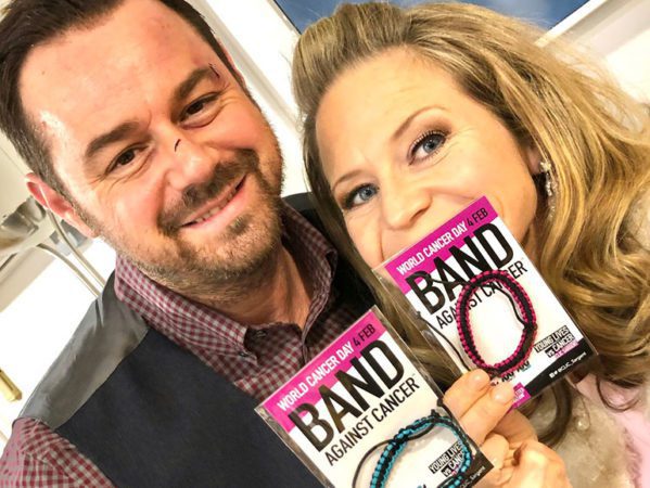 EastEnders actors Danny Dyer and Kellie Bright who supported our World Cancer Day campaign