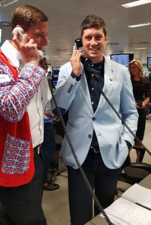 Vernon Kay supported CLIC Sargent at a Charity Day held by BGC Partners, a global brokerage company, in London