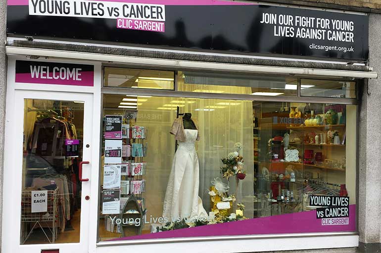 CLIC Sargent's Clevedon charity shop