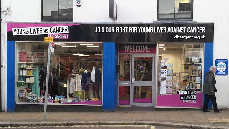 CLIC Sargent's Saltash charity shop