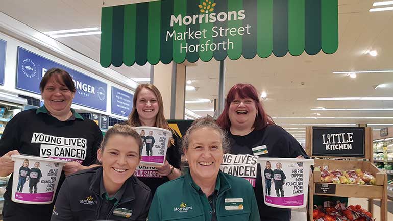 Since 2017, Morrisons has been in partnership with CLIC Sargent, raising millions of pounds for young lives facing cancer.