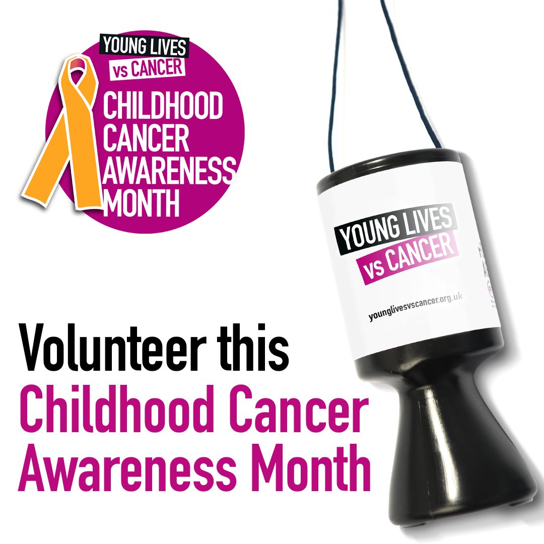 Collect donations for Childhood Cancer Awareness Month Young Lives vs