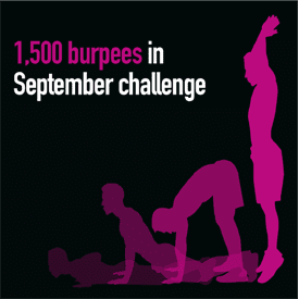 1,500 burpees in September challenge