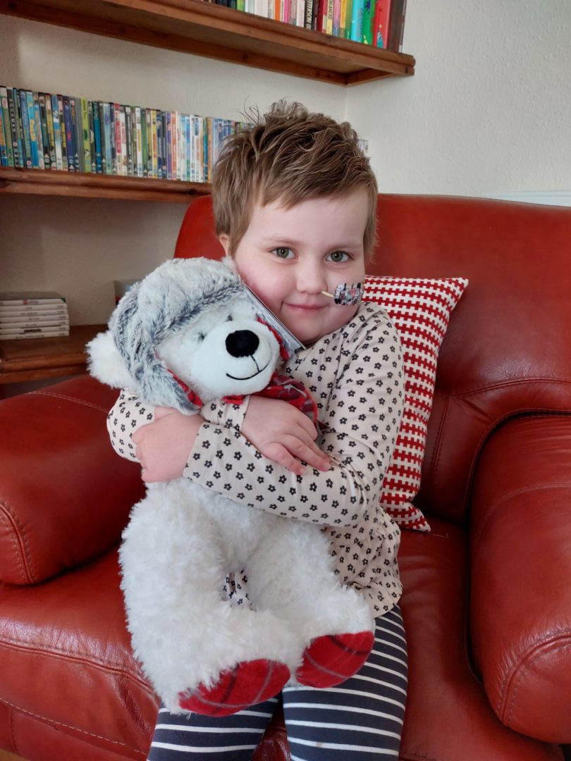 Evie with her Hercules Bear