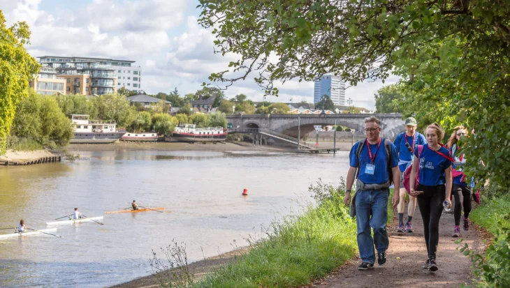 A walk along a river path